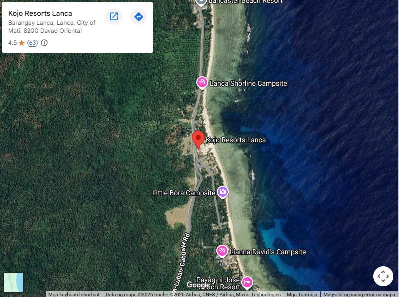 Kojō Resorts Lanca map